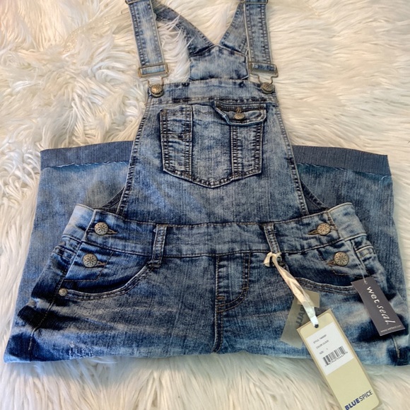 Blue Spice Overalls shorts size 1 brand new with tags - Picture 7 of 10